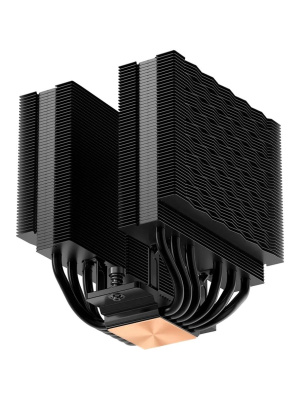 ����� ��� ���������� PCCooler RT620 PRO BK (250W, 4-pin PWM, 153mm, Al/Cu, 6x6mm, 2x120mm, 73.32CFM, 34.9dBA, 2200RPM, S: 1851/1700/1200/115X,AM5/AM4, black)