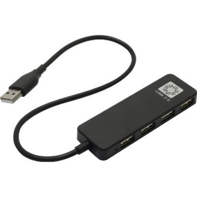 ������������ USB 5bites HB24-209BK 4*USB2.0/USB Type-A Black