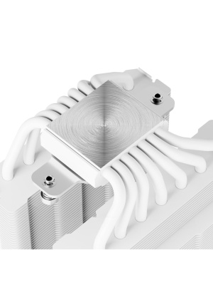 ����� Thermalright Phantom Spirit 120 Digital SNOW (4-pin PWM, LED temp., 160mm, Ni/CU, 7x6mm, ARGB, 2x120mm, 69CFM, 27dBA, 2150RPM, S: 1851, 1700, 1200, 115X, AM5, AM4, white)