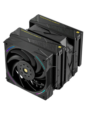 ����� ��� ���������� Thermalright Royal Pretor 130 Ultra Black (4-pin PWM, 158mm, Ni/Cu, 7x6mm, 1x120mm ARGB +1x130mm, 69CFM/81.88CFM, 27dBA/28.3dBA, 2150RPM/1750RPM, S: 1200, 1700, 1851, 115X, 2011, 2066, AM4, AM5, black)