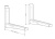 Кронштейн для СВЧ Holder MWS-2002 белый макс.40кг настенный фиксированный Кронштейн для СВЧ Holder MWS-2002 белый макс.40кг настенный фиксированный