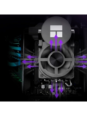 ������� �������� ���������� Thermalright Dynamic Vision Pro 360 ARGB Black / 3x120mm ARGB PWM Fans / TRDVP360AB