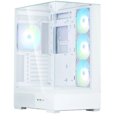 ������ Zalman MidiTower P40 Plus Prism White (4xCombo (3.5'' or 2.5"), USB TYPE-C, 2xUSB3.0, SIDE 3x120mm ARGB, REAR 1x120mm ARGB) (Zalman P40 Plus Pr