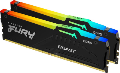 ����������� ������ Kingston Fury Beast RGB KF556C40BB2AK2-64 DDR5 - 2x 32�� 5600���, DIMM, Ret