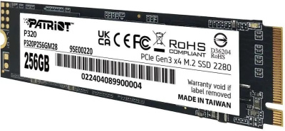 ���������� SSD Patriot PCIe 3.0 x4 256GB P320P256GM28 P320 M.2 2280
