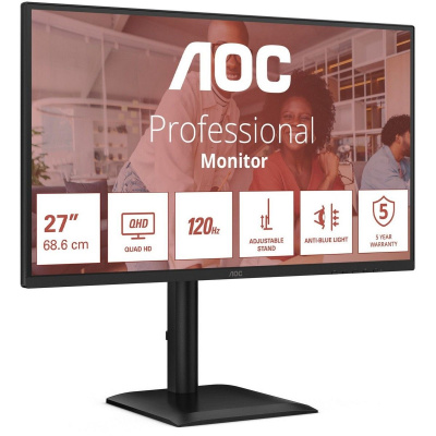 ������� 27" AOC Q27E4CV IPS, 2560x1440, 120Hz, 4 ms, Black