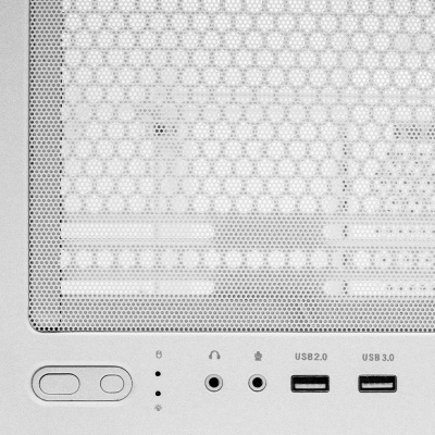 ������ XASTRA Q600 6ARGB-C10-WH White ATX/Aquarium/Screewless/6x120mm ARGB PWM FM fans/Argb+PWM HUB 10port/ Q600-6FM12A-C10-WH
