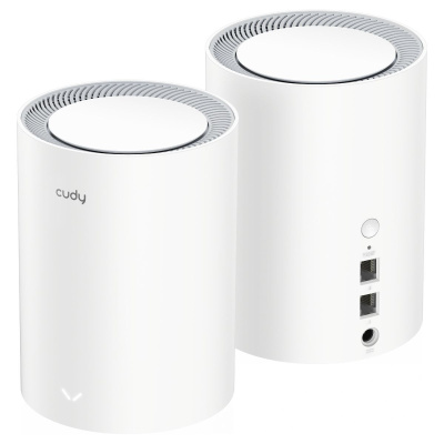 ��������� Mesh ������ CUDY M3000, Wi-Fi 6, AX3000, 2.4/5���, 1 LAN (M3000(2-Pack))