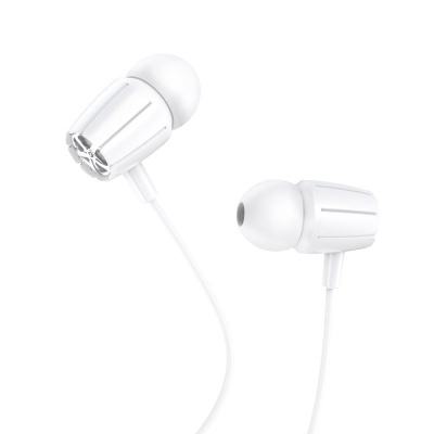 �������� HOCO M88/ ��������/ ������ ������/ 1.2�/ 3.5 mm jack/ White