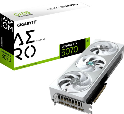 ���������� NVIDIA GeForce RTX 5070 Gigabyte AERO OC 12Gb (GV-N5070AERO OC-12GD) GDDR7, OC, Ret