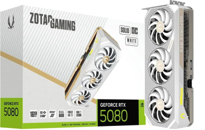 ���������� Zotac nVidia GeForce RTX 5080 Solid OC White Edition 16Gb ZT-B50800Q-10P