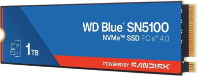 ���������� SSD 1TB WD Blue SN5100, M.2 2280, PCI-E 4.0 x4 (WDS100T5B0E)