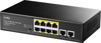 ���������� Cudy FS1010PG (L2) 8x100����/� 2x1����/� 8PoE+ 120W �������������