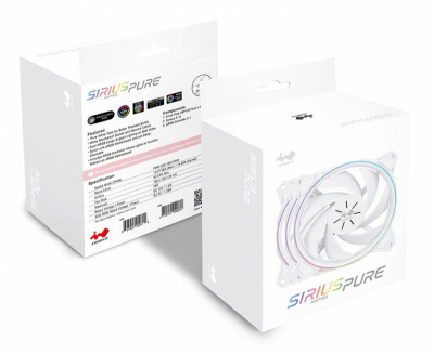 ����������� ��� ������� INWIN Sirius Pure ASP120 fan RGB (Triple pack)