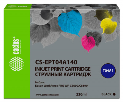 �������� �������� Cactus CS-EPT04A140 ������ (230��) ��� Epson WorkForce Pro WF-C8190, WF-C8690