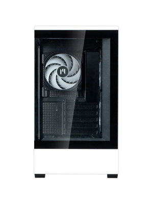 ������ ZALMAN P30 BW, MATX, BLACK/WHITE, WINDOW, 2x3.5", 3x2.5", 1xUSB TYPE-C, 1xUSB3.0, SIDE 2x120mm ARGB, REAR 1x120mm ARGB