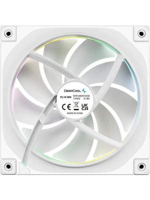 ���������� DEEPCOOL FL14R WH 140x140x25�� REVERSE (PWM, ARGB, �����, 500-1700��/���) Color BOX