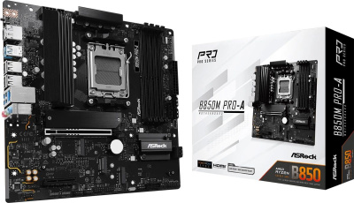 ����������� ����� ASRock B850M PRO-A, Socket AM5, AMD B850, mATX, Ret