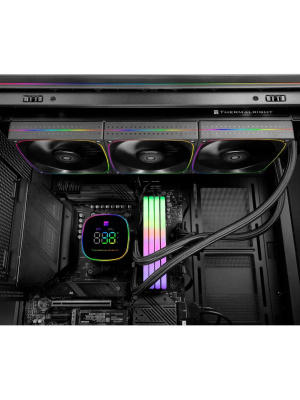 ������� �������� ���������� Thermalright Frozen Horizon 360 Digital ARGB Black / 3x120mm ARGB PWM Fans / TRFH360DAB