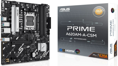 ����������� ����� ASUS PRIME A620M-A-CSM, Socket AM5, AMD A620, mATX, Ret 90MB1MY0-M0EAYC 