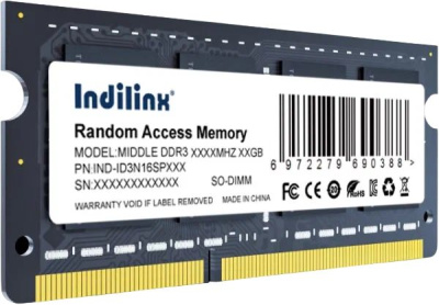 ������ ������ ��� �������� SODIMM 4GB DDR3-1600 IND-ID3N16SP04X INDILINX