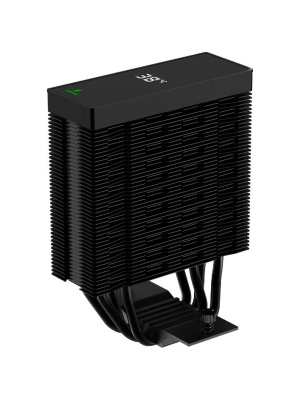 ����� XASTRA AR400 DIGITAL BK LGA1851/1700/1200/115X/AM5/AM4 (TDP 220W, 4 ����.������ , PWM FAN 120mm black , top cover with display, black heatsink ) RET