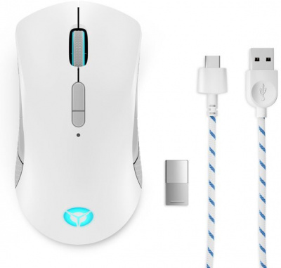 ���� Lenovo Legion M600 Wireless Gaming Mouse (Stingray) ���������/������������ (Bluetooth + ����������), 16000 dpi