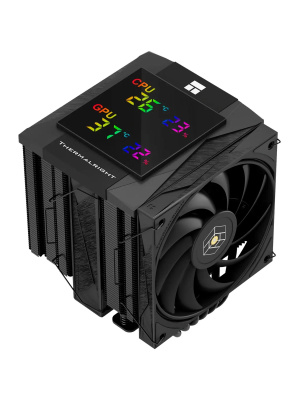 ����� Thermalright Royal Knight 120 Digital Black LGA115X/1200/1700/1851/2011/2066/ AM4/AM5 (2x120mm PWM Fan, ������ ���������, 6 ����. ������ 6��) / TRRK120DB