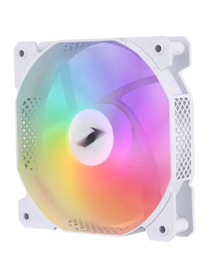 ���������� 1STPLAYER F7R White / 120mm Reverse ARGB 3pin 5V PWM 4pin 12V 600-1800rpm 56.34cfm 36.99dBA / F7R-WH / BULK