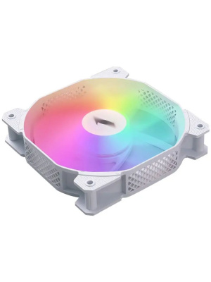 ���������� 1STPLAYER F7R White / 120mm Reverse ARGB 3pin 5V PWM 4pin 12V 600-1800rpm 56.34cfm 36.99dBA / F7R-WH / BULK