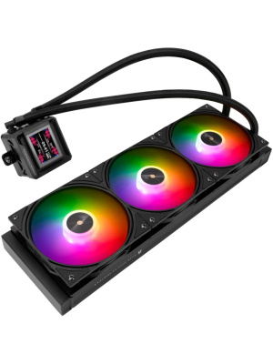 ������� �������� ���������� Thermalright Frozen Warframe SE 360 ARGB Soc-AM5/AM4/1151/1200/2066/2011/1700 ������ 4-pin 29.6dB Al LCD Ret (F-WFRAME-SE-360-BL-ARGB)