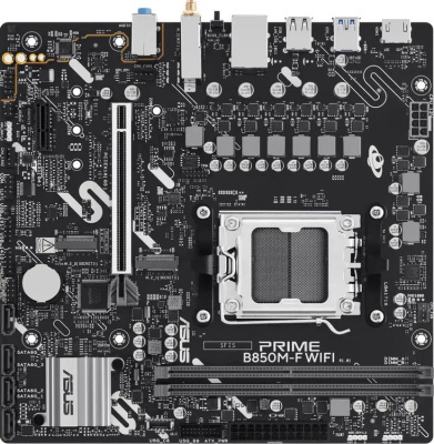 ����������� ����� Asus PRIME B850M-F WIFI, Socket AM5, AMD B850, mATX, Ret