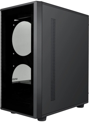 ������ Ginzzu CL402 Black, mATX, Mini-Tower, ��� ��, � �����, USB 2.0, USB 3.0