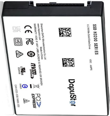 ������������� ���������� SSD DapuStor NVMe H3200, GEN3, U.2, 1.92T