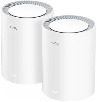 ��������� Mesh ������ CUDY M1800(2-Pack), Wi-Fi 6, AX1800, 2.4/5���, �����