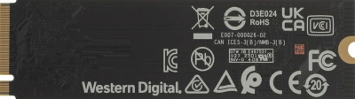 ������������� ���������� SSD Western Digital M.2 2280 1TB Blue WDS100T4B0E PCIe Gen4 x4, NVMe