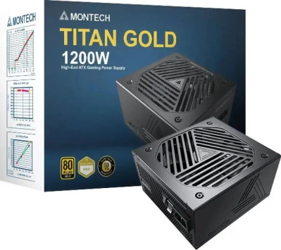 ���� ������� Montech ATX 1200W Titan Gold Gen.5 80+ gold (20+4pin) APFC 135mm fan 12xSATA Cab Manag RTL