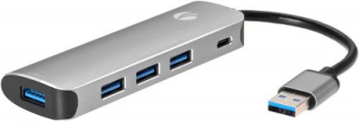 ������� ������������ USB 3.1 Type-A --> 4 USB3.0 VCOM CU4383A Alum Shell HUB+ PD