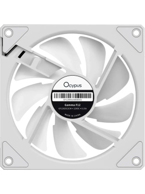 ���������� ��� ������� Ocypus Gamma F12 WH ARGB REVERSE BLADE, 120x120x25mm, 4-PIN PWM, 800-1600 RPM, 31 DBA MAX, HYDRO BEARING