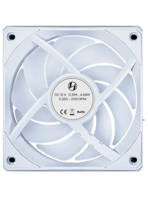 �������� ������������ (3��.) Lian Li UNI FAN CL FLEX 120 Reverse Blade / 12RCL1F3W WHITE / 120x124x28�� (PWM, ARGB, 2100 ��/��� (Max.), 30.8dBa) / G9F.12RCL1F3W.R0