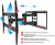 Кронштейн Arm Media COBRA-50 26-55" max 35кг VESA 400x400 поворотно-выдвижной и наклонный Кронштейн Arm Media COBRA-50 26-55" max 35кг VESA 400x400 поворотно-выдвижной и наклонный