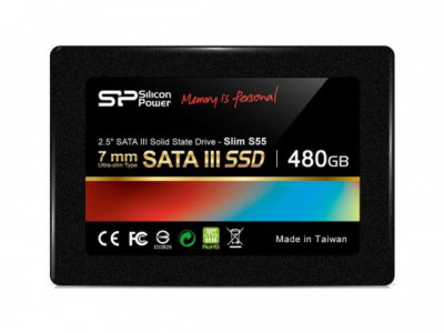 ������������� ���������� SSD 2.5" 480 Gb Silicon Power Velox S55 Read 556Mb/s Write 500Mb/s SATA III SP480GBSS3S55S25