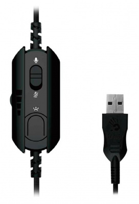 �������� � ���������� A4 Bloody G570 ������/����� 2 � ���������� USB �������� (G570 USB/ BLACK + GREY)