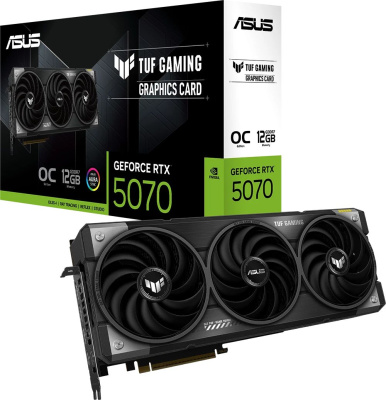 ���������� ASUS NVIDIA GeForce RTX 5070 TUF-RTX5070-O12G-GAMING 12�� Gaming, GDDR7, OC, Ret 90YV0LZ0-M0NA00