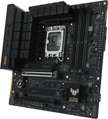 ����������� ����� ASUS TUF GAMING B760M-BTF WIFI D4, Socket LGA 1700, Intel B760, mATX, Ret 90MB1E50-M1EAY0