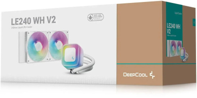 ������� �������� ���������� DeepCool LE240 WH V2, 4-pin, ARGB, 120��, �����, retail 