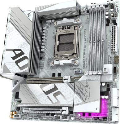 ����������� ����� Gigabyte B850M AORUS ELITE WIFI6E ICE, SocketAM5, AMD B850 mATX, Ret