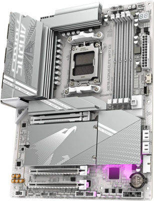 ����������� ����� Gigabyte X870 AORUS ELITE WIFI7 ICE, SocketAM5, AMD X870, ATX, Ret