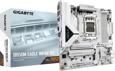 ����������� ����� Gigabyte B850M EAGLE WIFI6E ICE, Socket: AM5, AMD B850, mATX, Ret