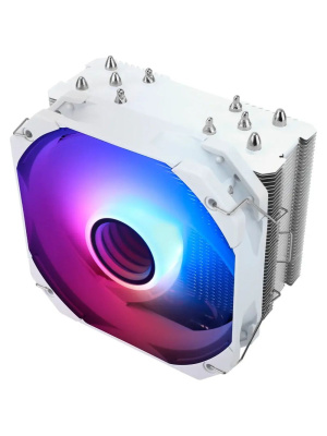 ����� Thermalright Assassin King 120 MINI White ARGB V3 LGA115X/1200/1700/AM4/AM5 (120mm ARGB PWM Fan, ������ ���������, 5 ����. ������ 6��) / TRAK120MV3AW